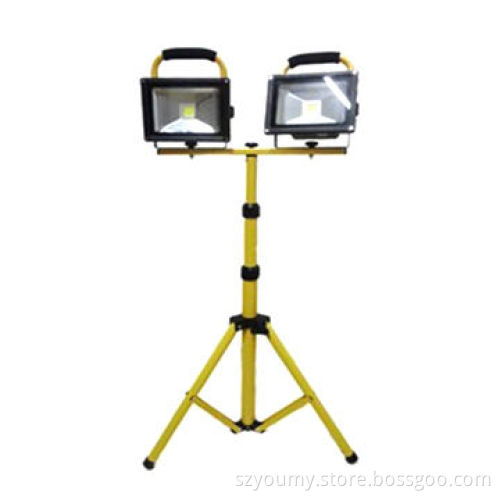 Long Life Source 10W Rechargeable Floodlight with Portable Bracket and Stand